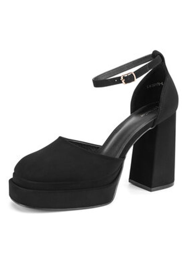 DeeZee Czółenka LW85478-6 Czarny. Kolor: czarny. Materiał: syntetyk, materiał