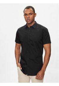 Jack & Jones - Jack&Jones Koszula Joe 12195062 Czarny Slim Fit. Kolor: czarny. Materiał: bawełna, syntetyk #1