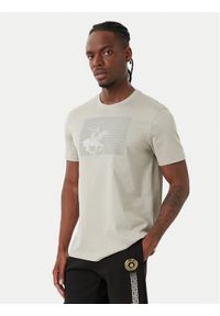 Beverly Hills Polo Club T-Shirt M1617-HR Szary Regular Fit. Typ kołnierza: polo. Kolor: szary. Materiał: bawełna #1