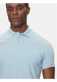 Barbour Polo Original Sports MML0358BL32 Błękitny Tailored Fit. Typ kołnierza: polo. Kolor: niebieski. Materiał: bawełna #5