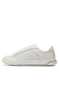 Calvin Klein Sneakersy Low Top Lace Up Lth Perf Mono HM0HM01428 Biały. Kolor: biały