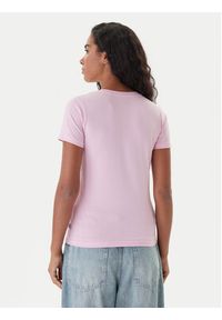 Guess Jeans T-Shirt W5RI52 J1314 Różowy Regular Fit. Kolor: różowy. Materiał: bawełna #4