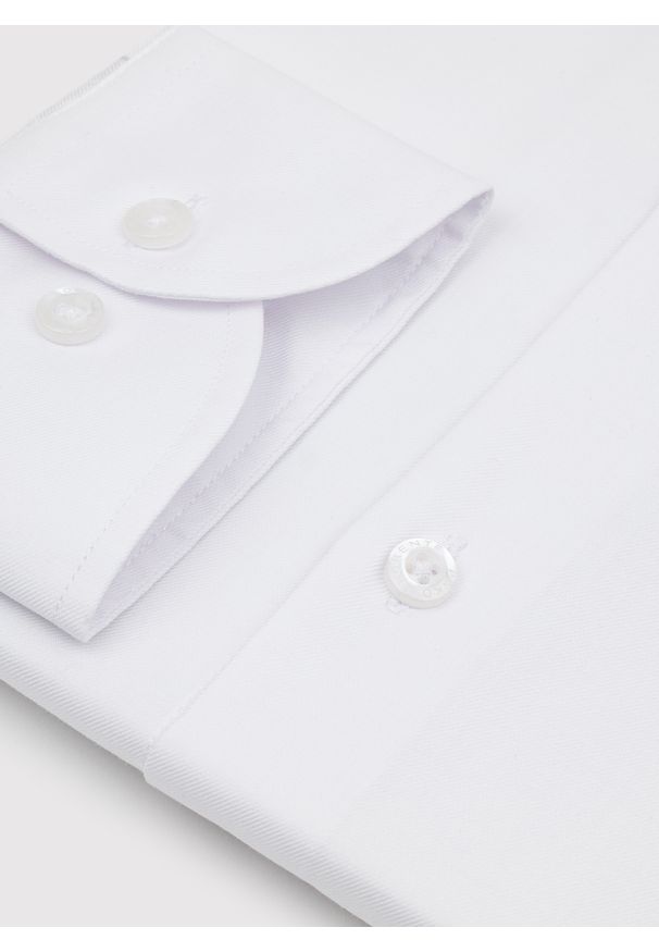 Pako Lorente - PAKO LORENTE - Biała koszula męska. Kolor: czarny, biały. Materiał: bawełna. Długość rękawa: długi rękaw. Długość: długie