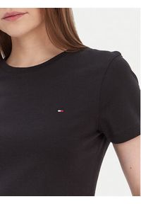 TOMMY HILFIGER - Tommy Hilfiger T-Shirt Heritage Crew WW0WW22043 Czarny Regular Fit. Kolor: czarny. Materiał: bawełna #6
