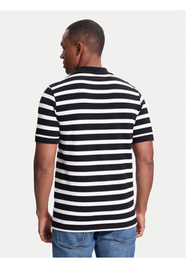 Karl Lagerfeld - KARL LAGERFELD Polo 745023 553231 Czarny Regular Fit. Typ kołnierza: polo. Kolor: czarny. Materiał: bawełna
