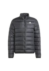 Kurtka Mężczyzna Adidas Essentials Light Down czarny. Kolor: wielokolorowy, biały, czarny. Materiał: puch. Sport: piłka nożna #1