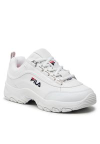 Fila Sneakersy Strada Low Teens FFT0009.10004 Biały. Kolor: biały. Materiał: skóra