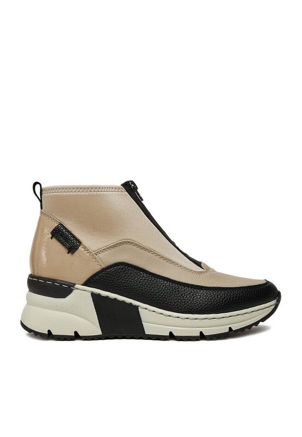 Sneakersy Rieker. Kolor: beżowy
