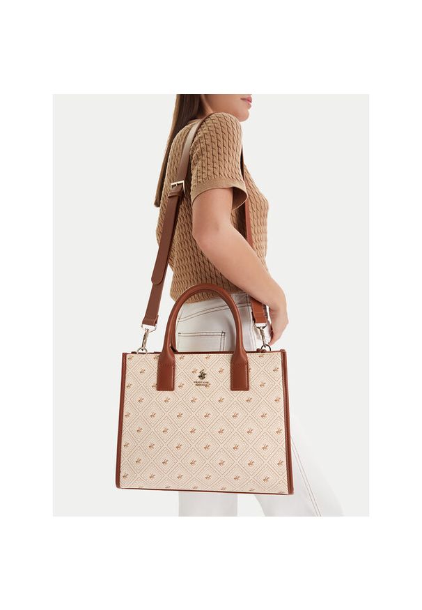Torebka Beverly Hills Polo Club. Kolor: kremowy