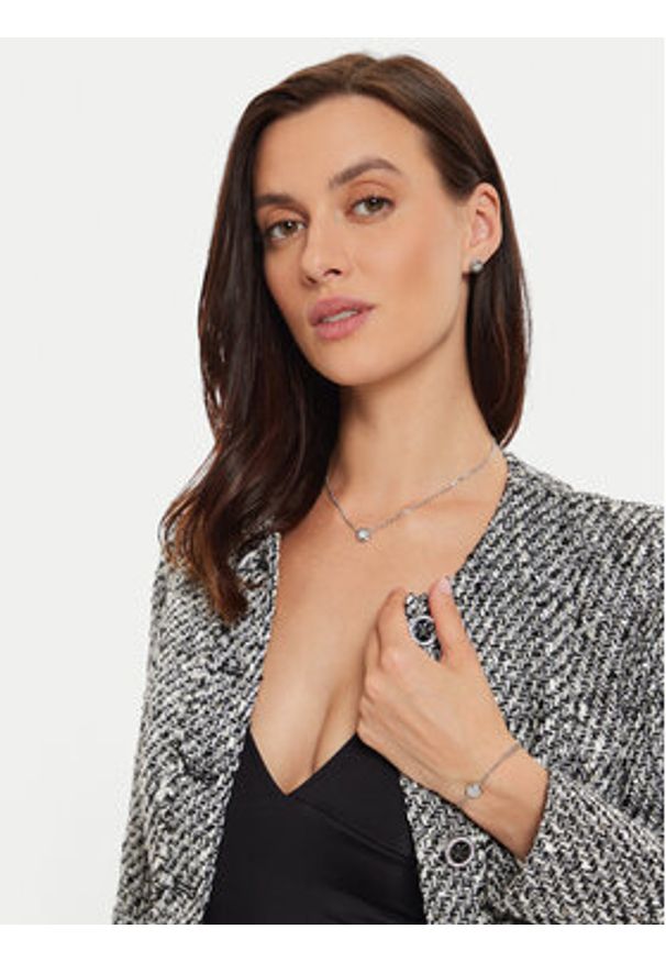 Guess Bransoletka JUBB04 594JW Srebrny. Materiał: metalowe. Kolor: srebrny