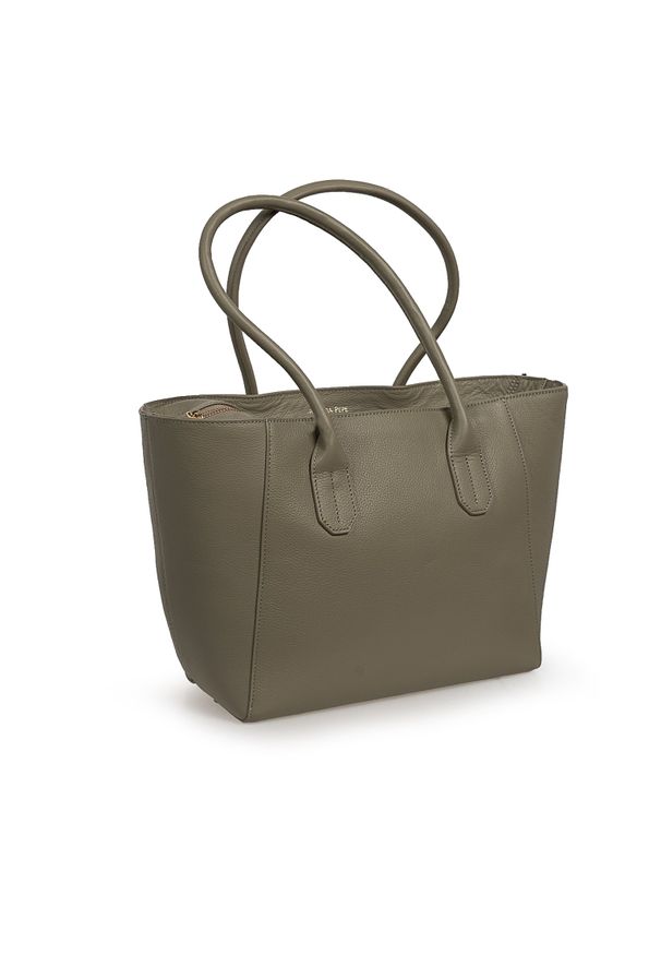 Patrizia Pepe Shopperka | 8B0083/L001 | Kobieta | Zielony. Kolor: zielony. Sezon: lato. Materiał: skórzane. Styl: elegancki, casual