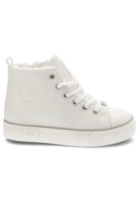 Big-Star - Białe Sneakersy Big Star Ocieplane Buty Dziecięce. Kolor: biały. Materiał: futro, skóra ekologiczna, syntetyk. Szerokość cholewki: normalna. Sezon: zima