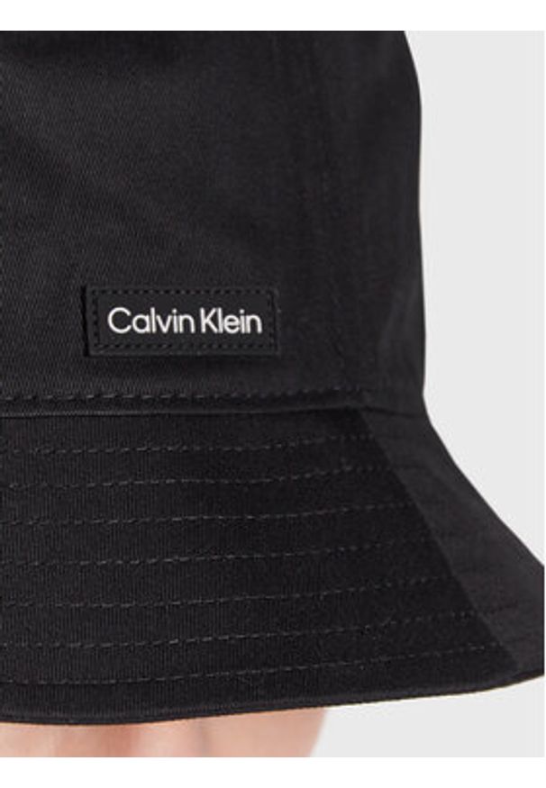 Calvin Klein Kapelusz Bucket K50K510486 Czarny. Kolor: czarny. Materiał: bawełna, materiał