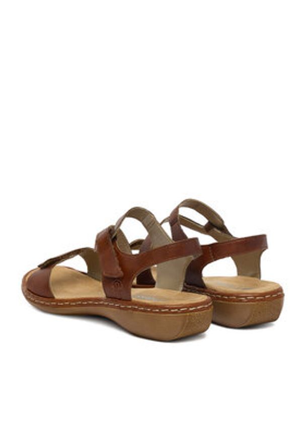 Rieker Sandały CEO-659C7-24 Brązowy. Kolor: brązowy. Materiał: skóra