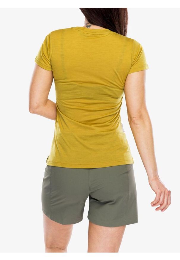 SENSOR - Koszulka merino damska Sensor Merino Air Summit Tee. Kolor: żółty