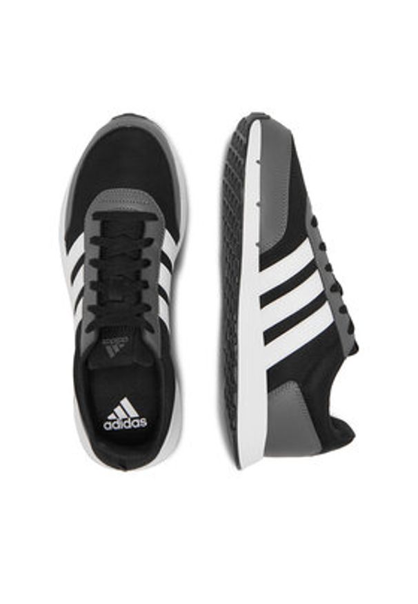 Adidas - adidas Sneakersy Run50S IF1553 Czarny. Kolor: czarny. Materiał: materiał. Sport: bieganie