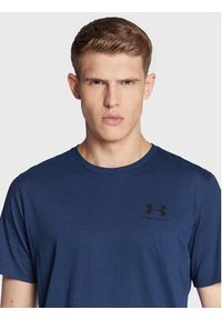 Under Armour T-Shirt Ua Sportstyle 1326799 Granatowy Loose Fit. Kolor: niebieski. Materiał: bawełna #3