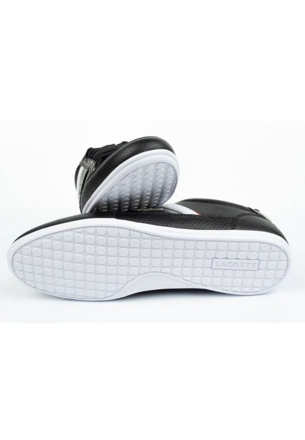 Buty Lacoste Chaymon 0721 M 04312 czarne. Okazja: na co dzień. Kolor: czarny. Materiał: skóra ekologiczna, materiał. Szerokość cholewki: normalna