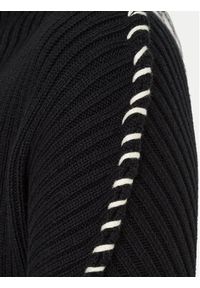 only - ONLY Golf Queenie 15330680 Czarny Loose Fit. Typ kołnierza: golf. Kolor: czarny. Materiał: bawełna #3