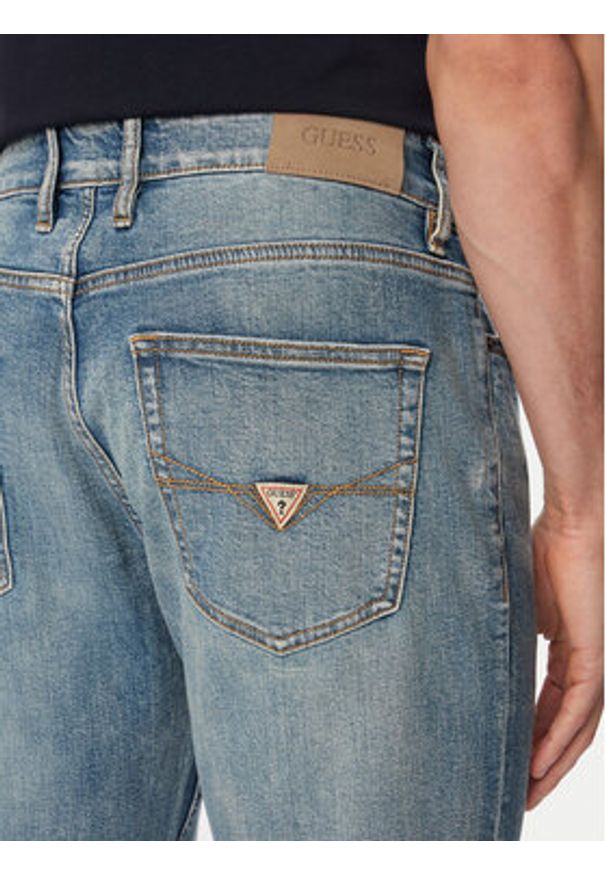 Guess Jeansy M6GAR7 D0866 Niebieski Regular Fit. Kolor: niebieski