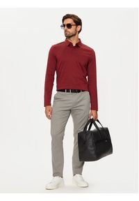 Pierre Cardin Polo C5 30604.3055 Bordowy Regular Fit. Typ kołnierza: polo. Kolor: czerwony. Materiał: bawełna #4