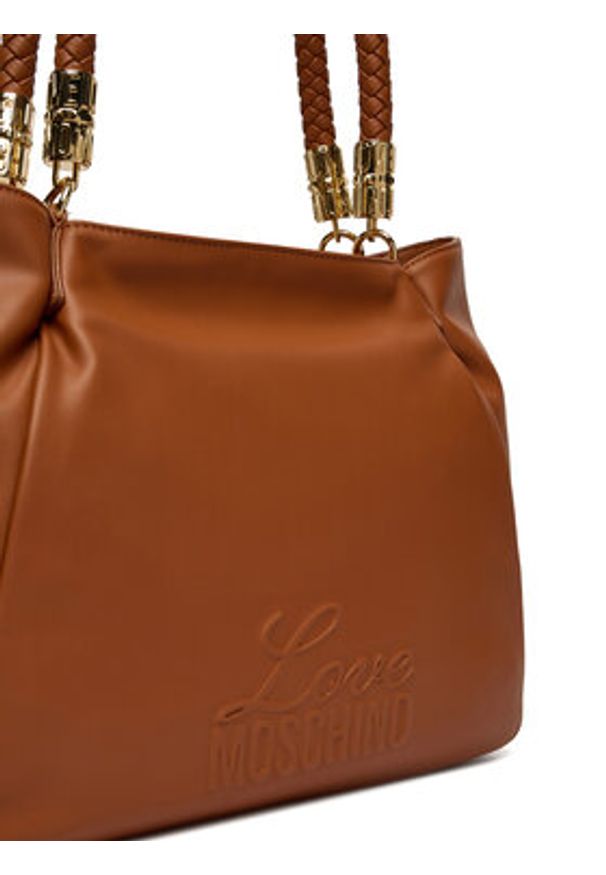 Love Moschino - LOVE MOSCHINO Torebka JC4225PP0OKA0300 Bordowy. Kolor: czerwony. Materiał: skórzane