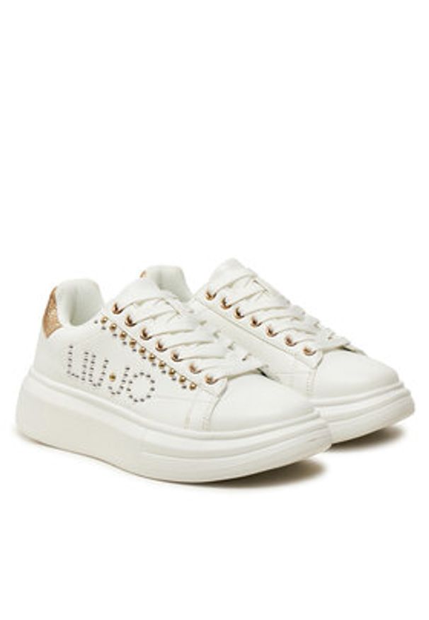 Liu Jo Sneakersy Babol 02 4F4755 EX096 Biały. Kolor: biały. Materiał: skóra