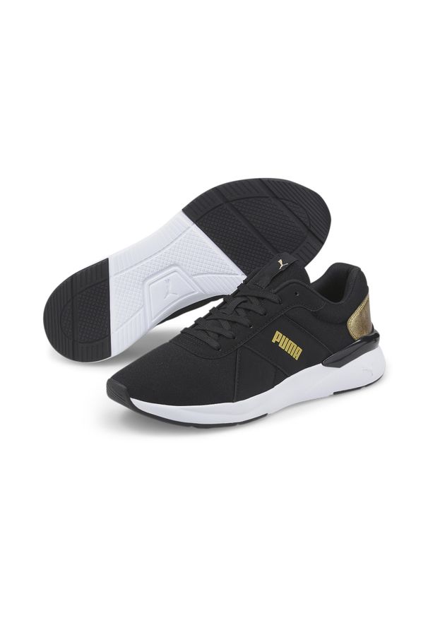 Buty Kobieta Puma Raw Metallics czarny. Okazja: na co dzień. Kolor: żółty, beżowy, wielokolorowy. Materiał: tkanina, materiał, syntetyk, guma. Sport: turystyka piesza