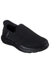 skechers - Buty do chodzenia męskie Skechers Equalizer 5.0. Zapięcie: bez zapięcia. Kolor: czarny. Materiał: syntetyk, tkanina, materiał. Szerokość cholewki: normalna. Sport: turystyka piesza