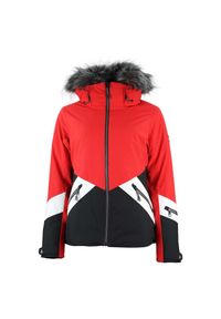 PEAK MOUNTAIN - Damska kurtka narciarska Peak Mountain. Kolor: czerwony. Sezon: zima. Sport: narciarstwo #1