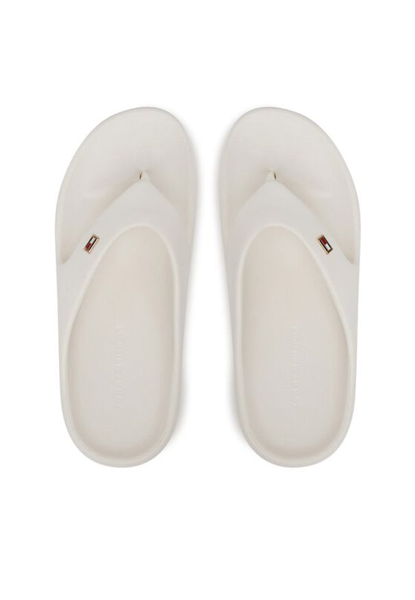 TOMMY HILFIGER - Tommy Hilfiger Japonki Th Comfort Beach Sandal FW0FW08522 Biały. Kolor: biały