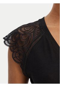 Morgan Bluzka 251-DMEG Czarny Regular Fit. Kolor: czarny. Materiał: wiskoza #5