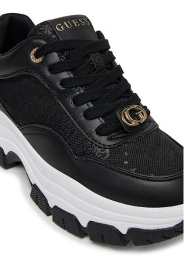 Guess Sneakersy FLFBRT ELE12 Czarny. Kolor: czarny. Materiał: skóra