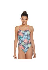 DOLFIN - Uglies Revibe Astoria Print Tie Back Swimsuit – Rozmiar 26. Kolor: zielony, czarny, pomarańczowy, wielokolorowy. Wzór: nadruk #1
