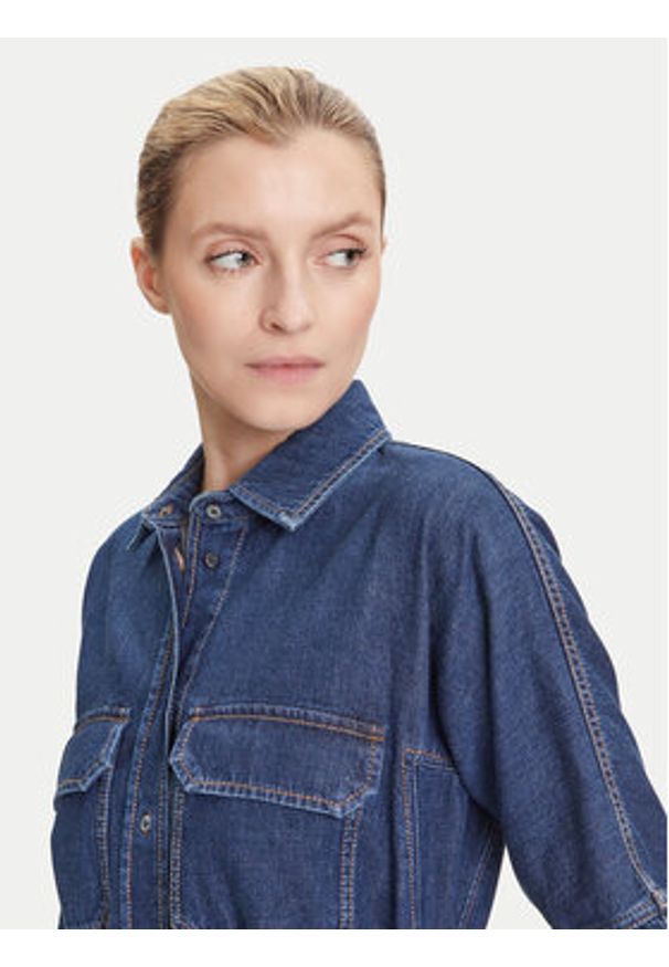 Weekend Max Mara Sukienka jeansowa Balenio 2525226081 Granatowy Regular Fit. Kolor: niebieski. Materiał: bawełna