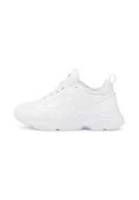 Buty Puma Cassia SL, Kobiety. Zapięcie: sznurówki. Kolor: biały. Materiał: materiał, tkanina, syntetyk, guma. Szerokość cholewki: normalna. Sport: turystyka piesza