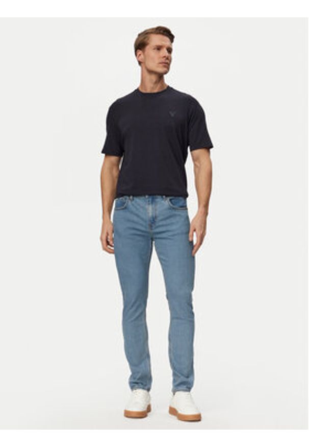 Guess Jeans Jeansy M6RA0F D6324 Niebieski jasny Skinny Fit. Kolor: niebieski