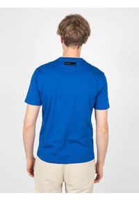 Plein Sport T-shirt | TIPS1135 | Mężczyzna | Niebieski. Okazja: na co dzień. Kolor: niebieski. Materiał: bawełna. Wzór: aplikacja, nadruk. Styl: sportowy #3