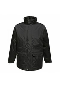 Regatta - Męska Kurtka Parka Przeciwdeszczowa Darby III. Kolor: czarny. Sport: turystyka piesza #1