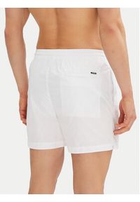 Calvin Klein Swimwear Szorty kąpielowe KM0KM01111 Biały Regular Fit. Kolor: biały. Materiał: syntetyk #3