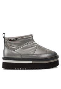 Tommy Jeans Śniegowce Tjw Nylon Flatform Boot Wl EN0EN02689 Srebrny. Kolor: srebrny. Materiał: materiał