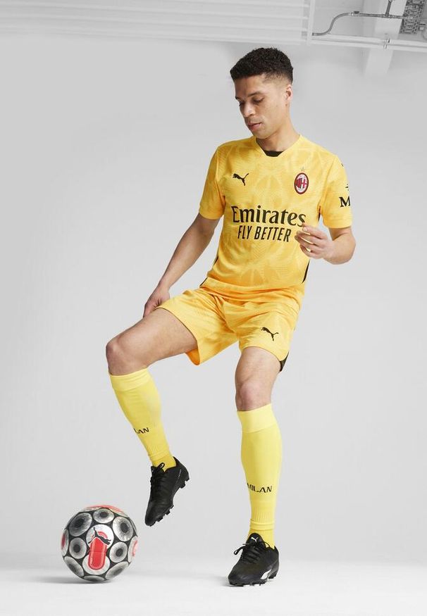 Puma - Męskie szorty bramkarskie AC Milan 24/25 PUMA Yellow Blaze Pelé. Kolor: żółty