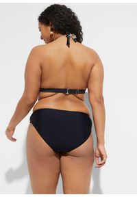 bonprix - Figi bikini. Kolor: czarny. Materiał: poliamid. Wzór: nadruk #2