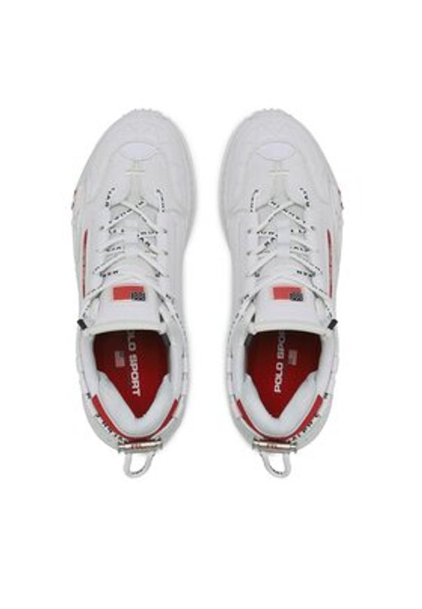Polo Ralph Lauren Sneakersy Ps200-Sk-Ltl 809841218001 Biały. Kolor: biały. Materiał: skóra