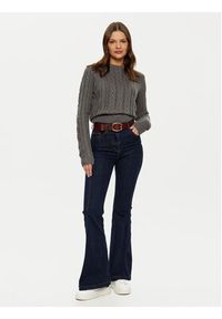 Guess Jeans Sweter W4BR13 Z3HN2 Szary Regular Fit. Kolor: szary. Materiał: syntetyk #3
