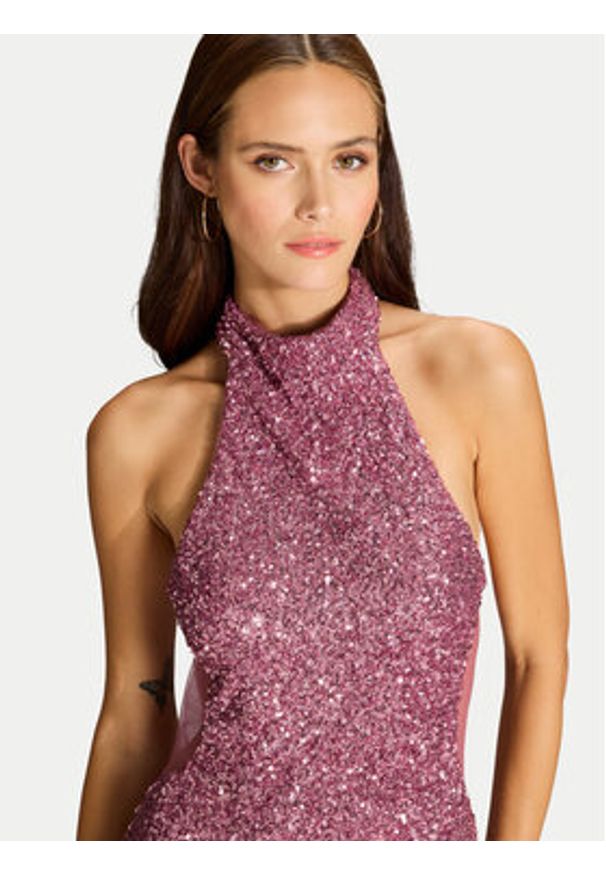 Hey Kyla Sukienka wieczorowa 5AJ006HK Różowy Slim Fit. Kolor: różowy. Materiał: syntetyk. Styl: wizytowy