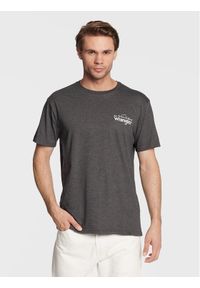Wrangler T-Shirt WC5EGEB00 112326370 Szary Regular Fit. Kolor: szary. Materiał: syntetyk, bawełna