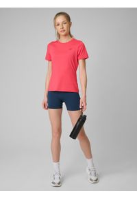 4f - 4F Koszulka treningowa regular szybkoschnąca damska - czerwona XL. Kolor: różowy. Sport: fitness #2