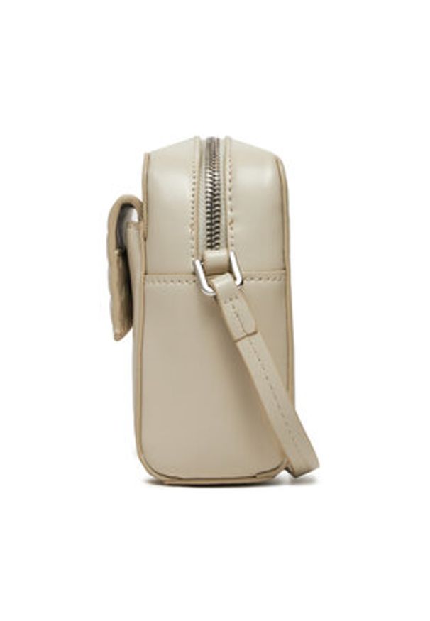 Calvin Klein Torebka Calvin Mini Quilt Camera Bag K60K611884 Écru. Materiał: skórzane