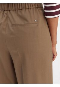 TOMMY HILFIGER - Tommy Hilfiger Spodnie materiałowe Timeless WW0WW48801 Beżowy Wide Leg. Kolor: beżowy. Materiał: wełna #5